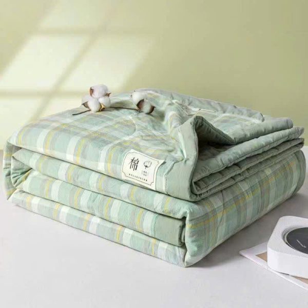 Mền Cotton - Chăn Đũi Hàn Quốc Trần Bông- Họa Tiết Nhẹ Nhàng - Mềm Mại, Siêu Mát, Chuẩn Hàng Nhập - Ảnh 9