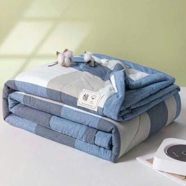 Mền Cotton - Chăn Đũi Hàn Quốc Trần Bông- Họa Tiết Nhẹ Nhàng - Mềm Mại, Siêu Mát, Chuẩn Hàng Nhập - Ảnh 8