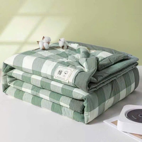 Mền Cotton - Chăn Đũi Hàn Quốc Trần Bông- Họa Tiết Nhẹ Nhàng - Mềm Mại, Siêu Mát, Chuẩn Hàng Nhập - Ảnh 4