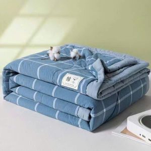 Mền Cotton - Chăn Đũi Hàn Quốc Trần Bông- Họa Tiết Nhẹ Nhàng - Mềm Mại, Siêu Mát, Chuẩn Hàng Nhập