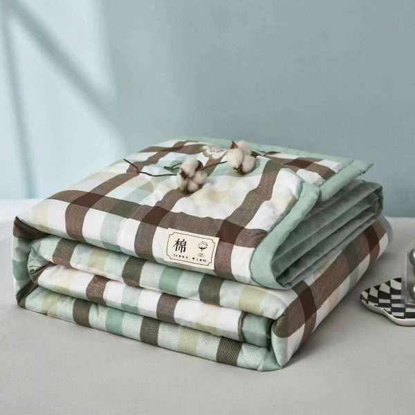 Mền Cotton - Chăn Đũi Hàn Quốc Trần Bông- Họa Tiết Nhẹ Nhàng - Mềm Mại, Siêu Mát, Chuẩn Hàng Nhập - Ảnh 2