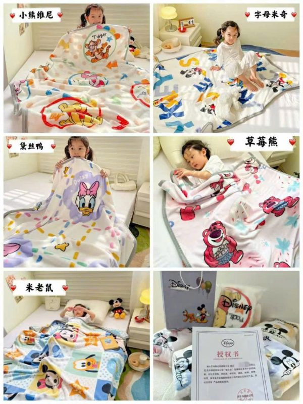 Mền Nhung - Chăn Tuyết Nhung Cho Bé – Mềm Mại, Họa Tiết Hoạt Hình Đáng Yêu - Ảnh 14