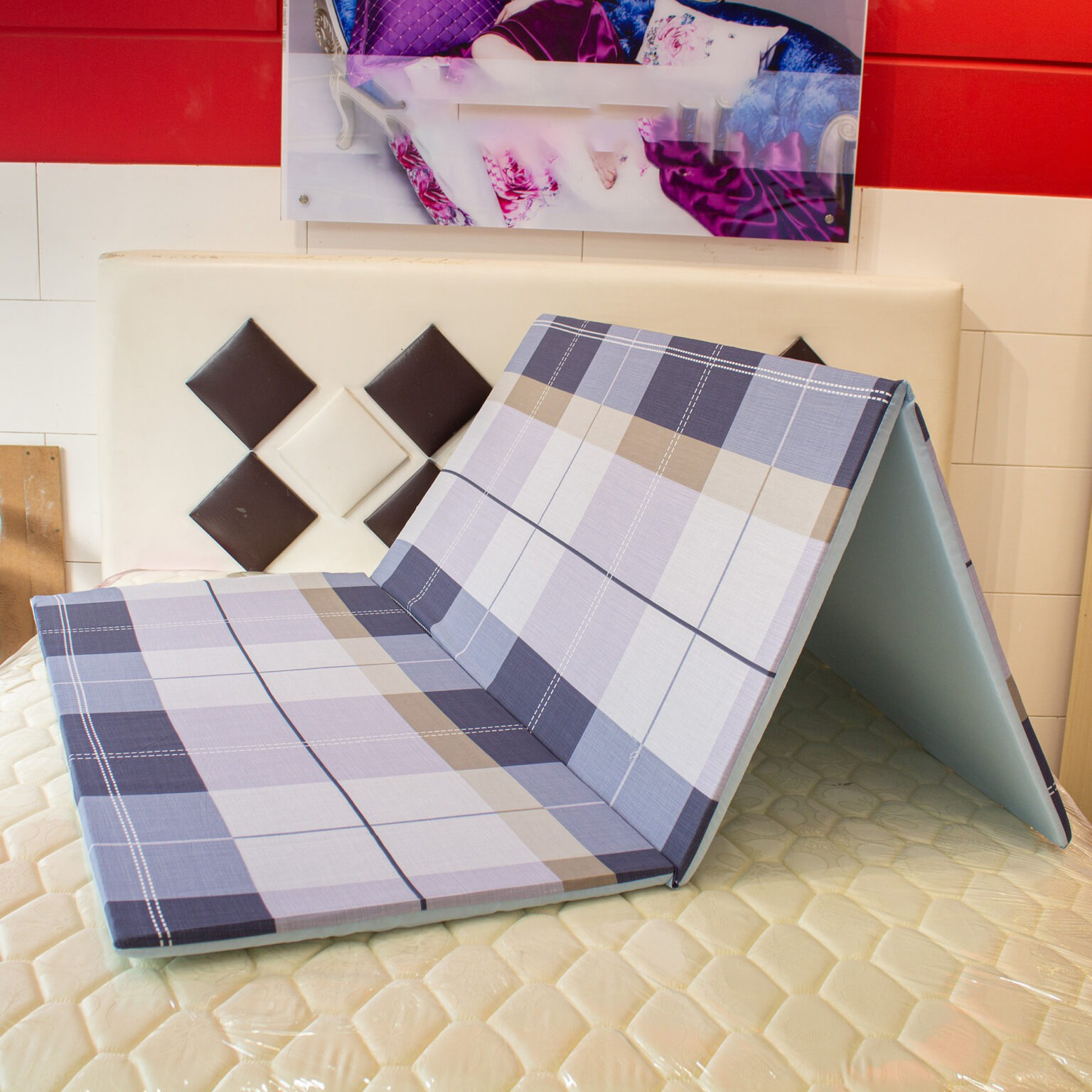 Nệm Bông Ép Hoạt Tính Gấp 3cm Giá Sỉ - Hưng Liên - Ảnh 2